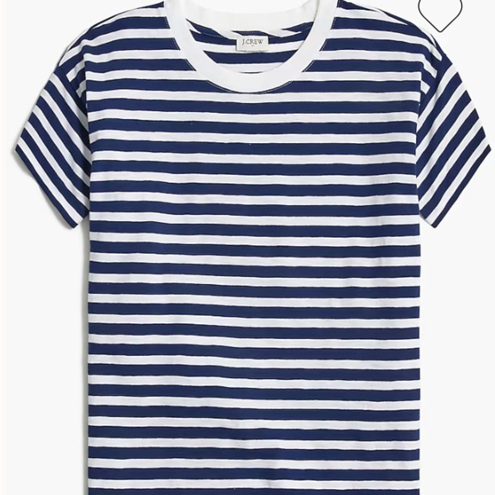 J. Crew Kids Blue and White Striped Tee